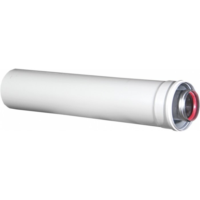Удлинитель коаксиальный Ø80/125 мм L= 1,0 м Ø80 мм - AL, Ø125 мм-Zn 