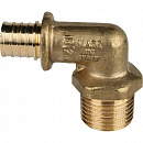 Купить Угольник-переходник с наружной резьбой 32xR 1" для труб из сшитого полиэтилена аксиальный STOUT